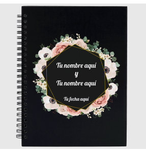 Libreta boda flores 2