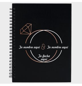 Libreta boda anillos