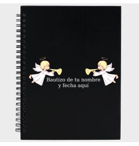 Libreta bautizo ángeles