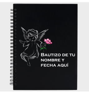 Libreta bautizo ángel