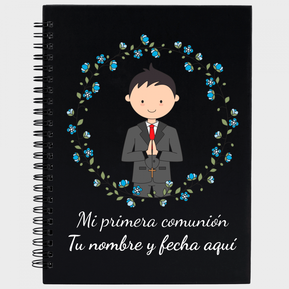 Libreta comunión chico