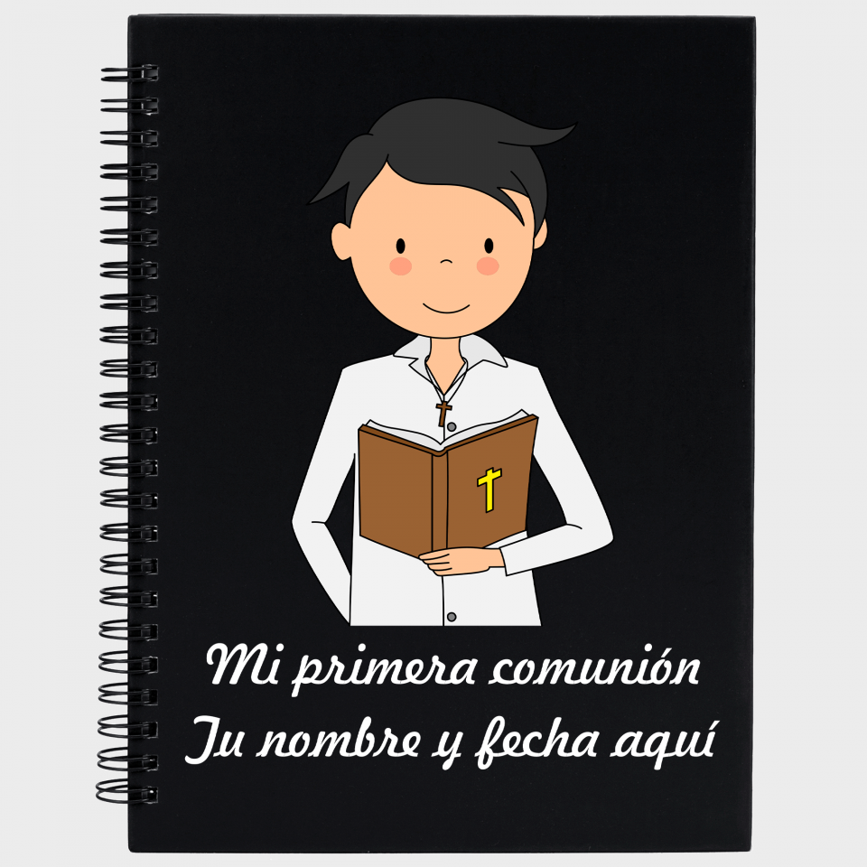 Libreta comunión chico 2