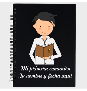 Libreta comunión chico 2