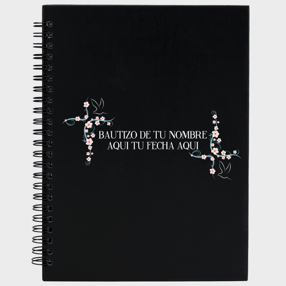 Libreta bautizo flores