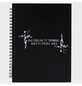 Libreta bautizo flores