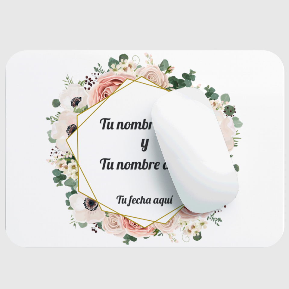 Alfombrilla boda flores 2