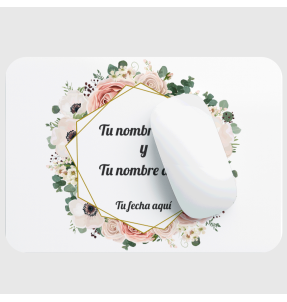 Alfombrilla boda flores 2