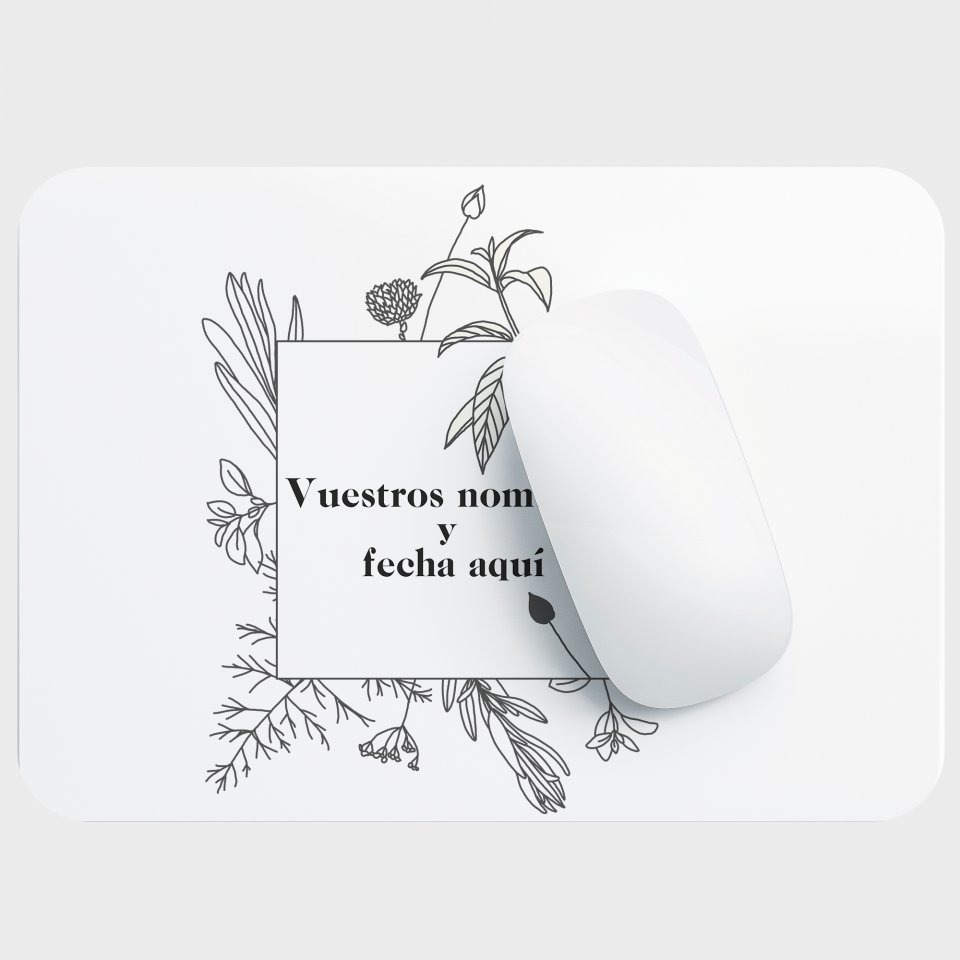 Alfombrilla boda flores