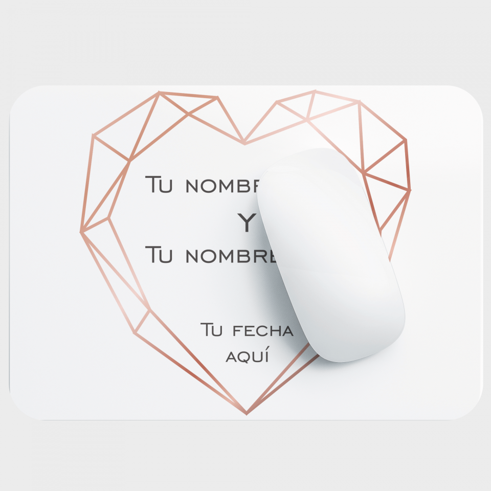 Alfombrilla boda corazón