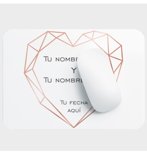 Alfombrilla boda corazón