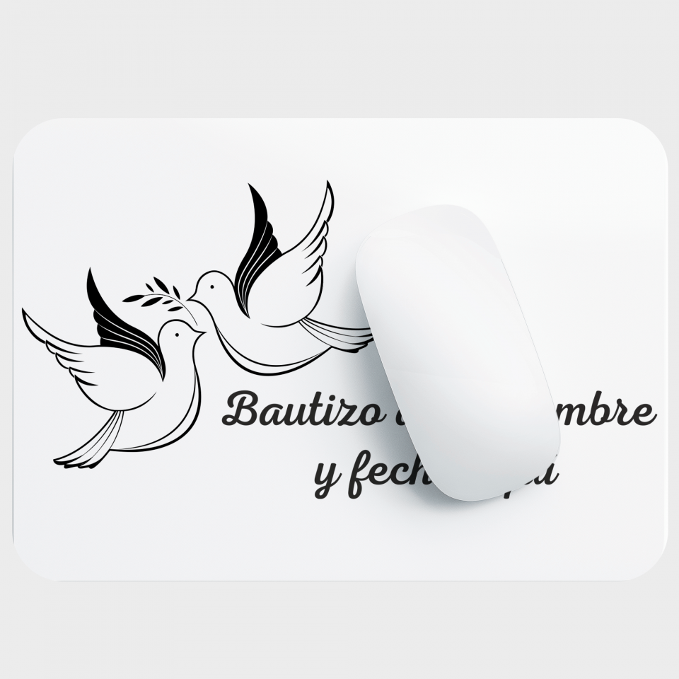 Alfombrilla bautizo palomas