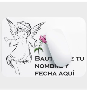 Alfombrilla bautizo ángel