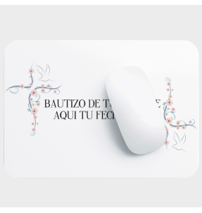 Alfombrilla bautizo flores