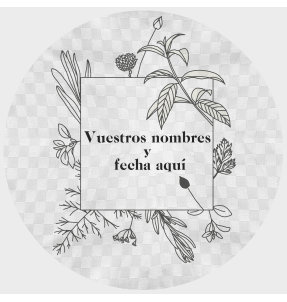 Mantel redondo individual tela grabada acabado brillante boda flores