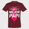 Camiseta Día del Padre: feliz para el mejor papi