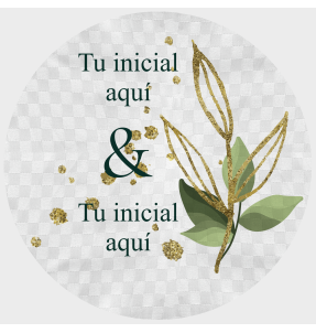 Mantel redondo individual tela grabada acabado brillante boda hojas