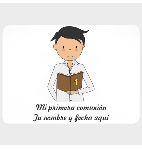 Mantel individual con base de corcho comunión chico 2