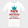 Camiseta Día del Padre: te mereces un monumento