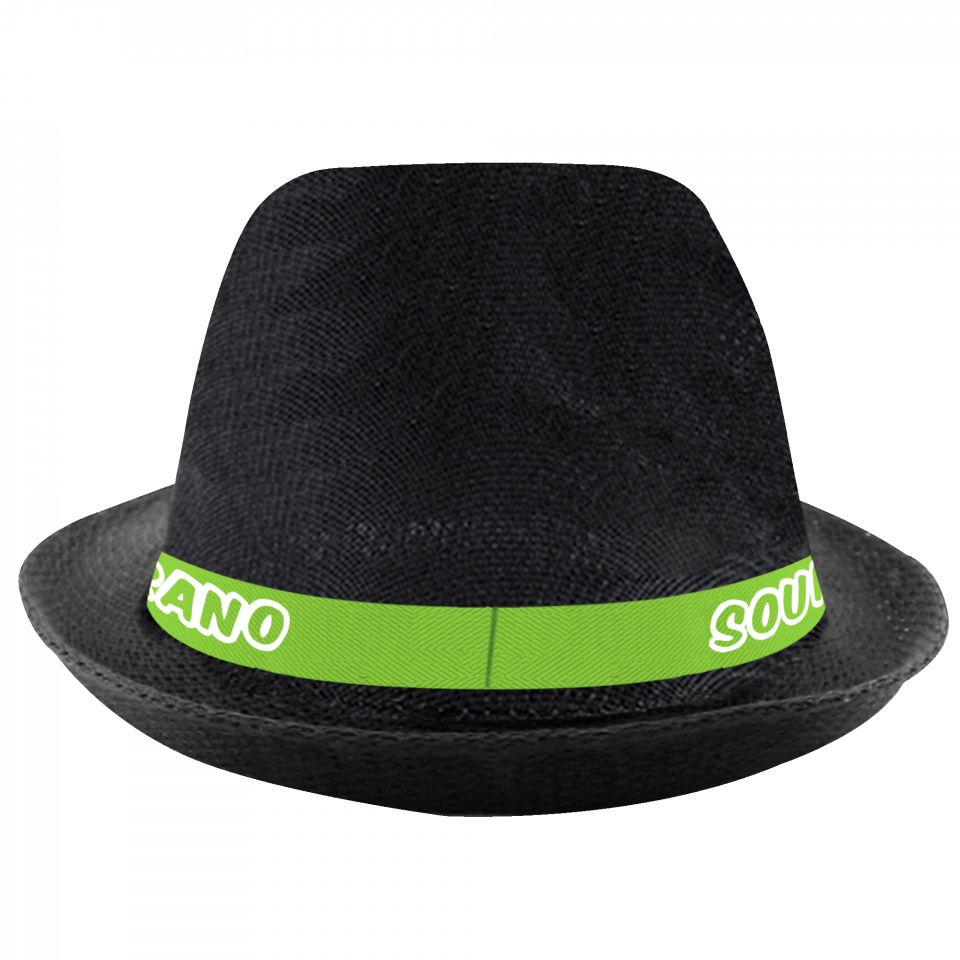 Sombrero de poliéster con cinta personalizada full print a todo color