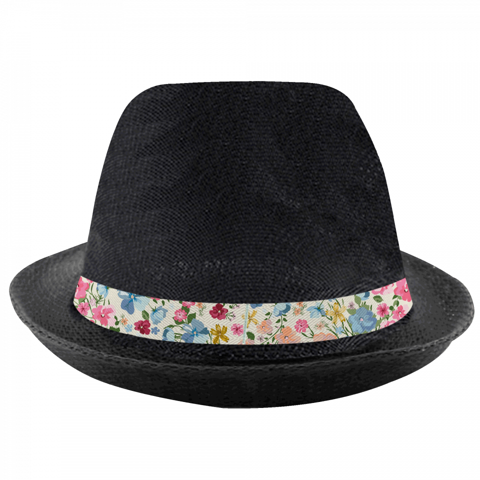 Sombrero de poliéster con cinta personalizada full print a todo color