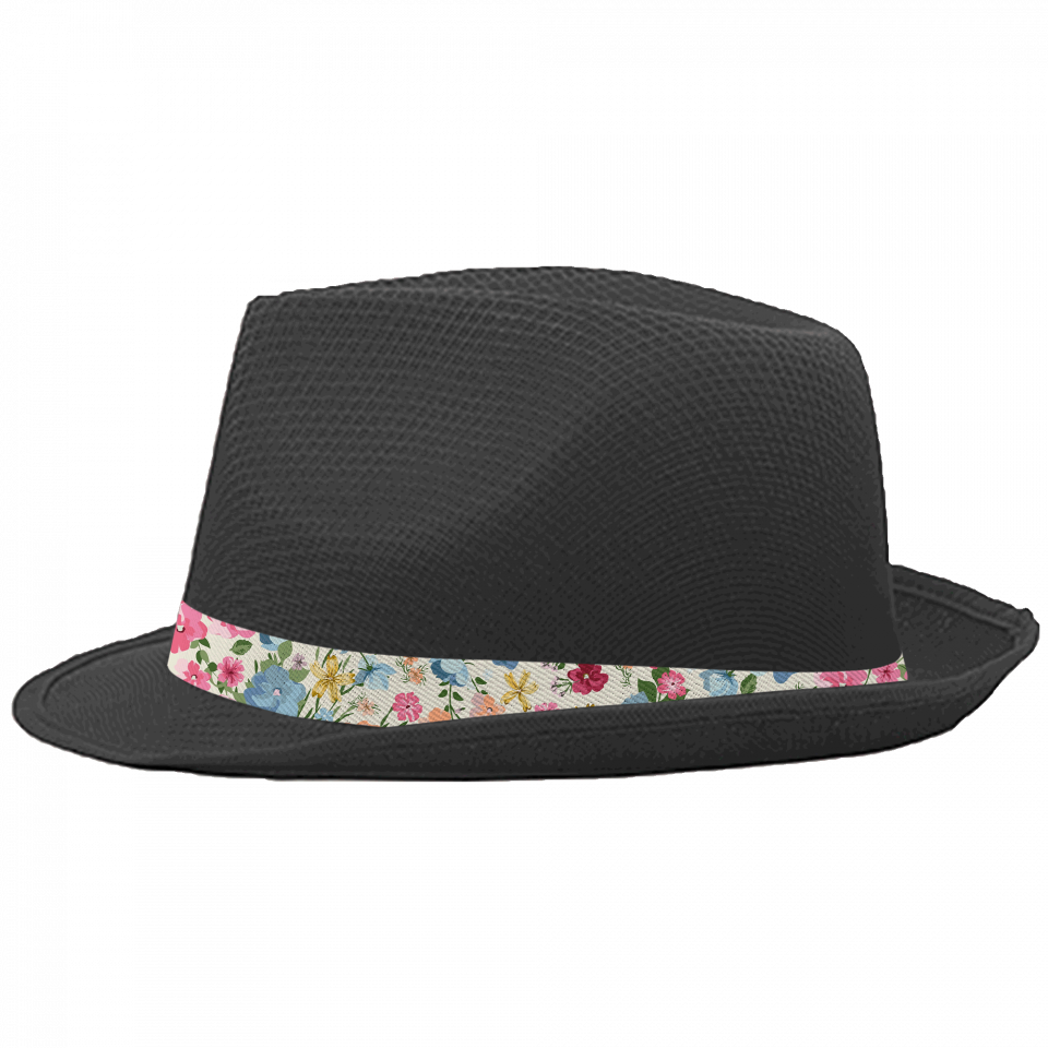 Sombrero de poliéster con cinta personalizada full print a todo color