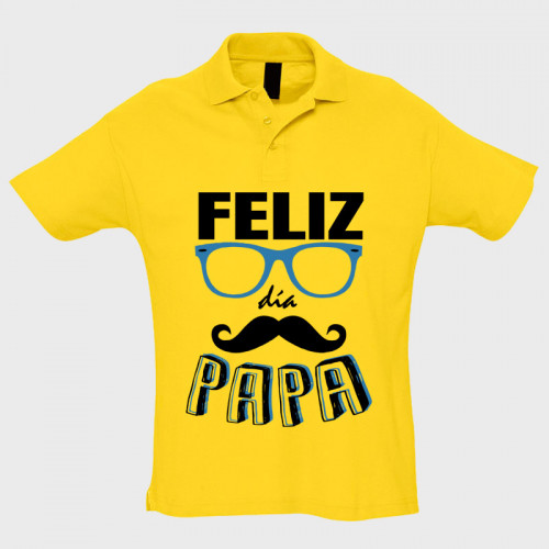 Polo manga corta Día de Padre: feliz día papa