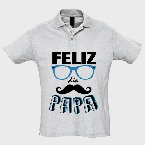Polo manga corta Día de Padre: feliz día papa
