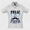 Polo manga corta Día de Padre: feliz día papa