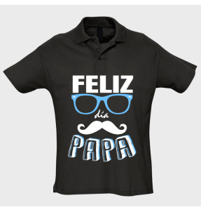 Polo manga corta Día de Padre: feliz día papa