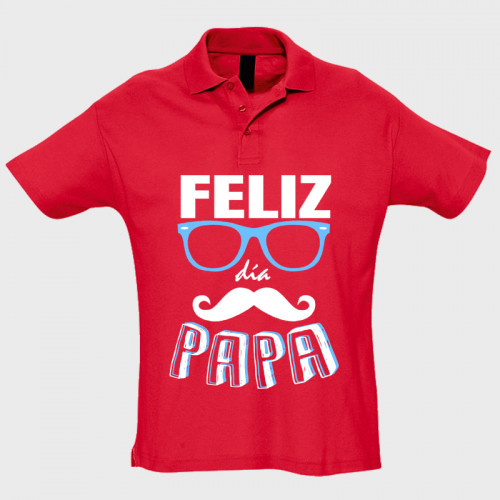 Polo manga corta Día de Padre: feliz día papa