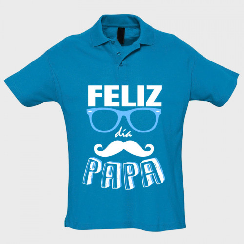 Polo manga corta Día de Padre: feliz día papa