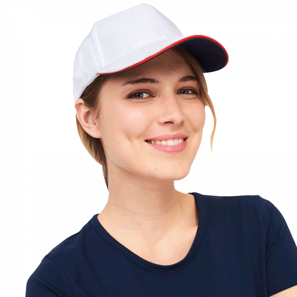 Gorra tricolor personalizada