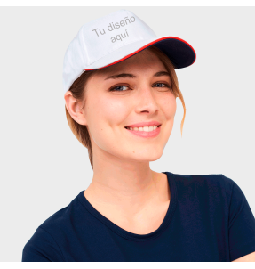 Gorra tricolor personalizada