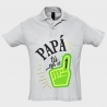 Polo manga corta Día de Padre: papa tú eres el número 1