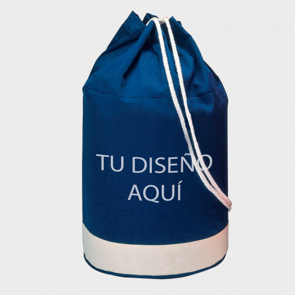 Bolsa de playa bicolor personalizada
