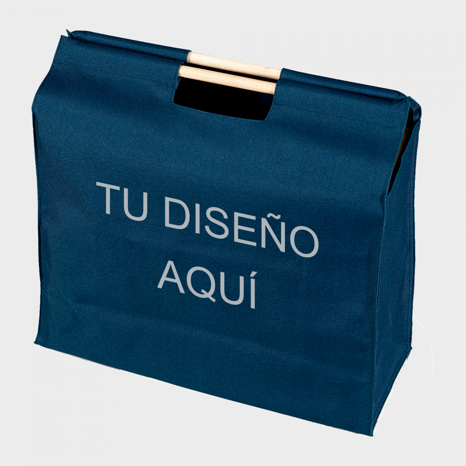 Bolsa de la compra con asa de madera personalizada