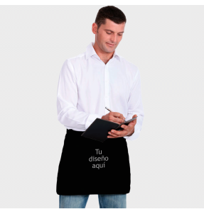 Delantal corto personalizado