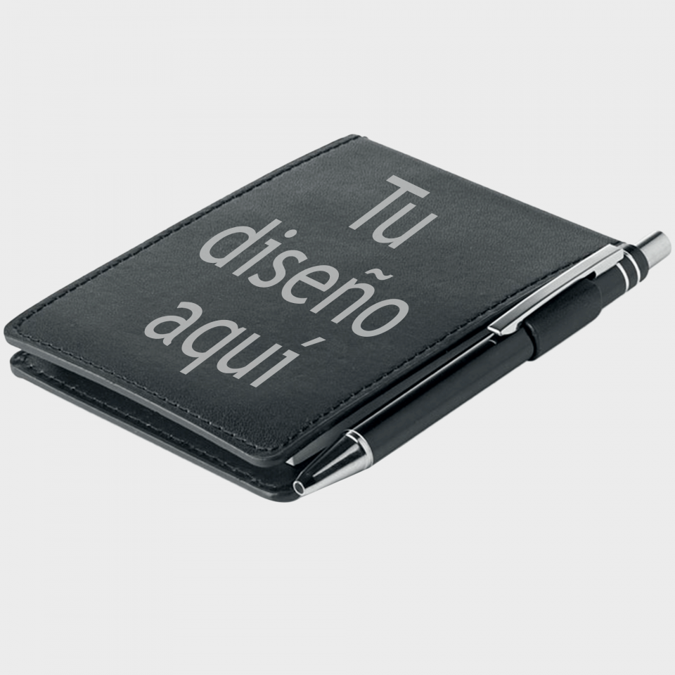 Libreta A7 con funda de PU Cam personalizada