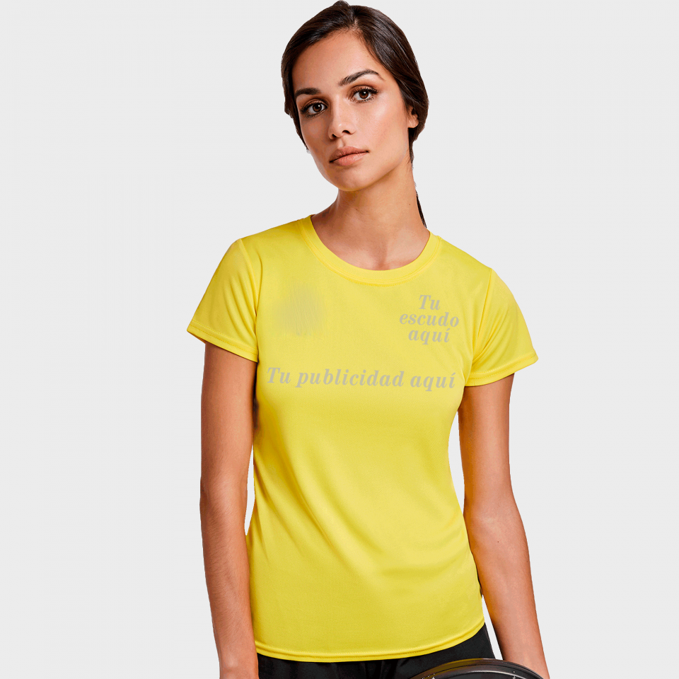 Camiseta técnica mujer premium personalizada