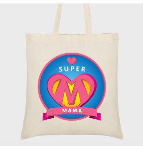 Bolsa tela Día de la Madre: Super mamá