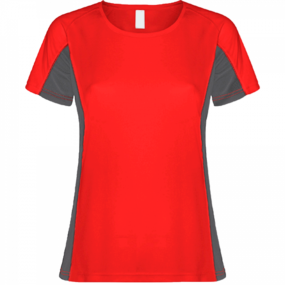 Camiseta técnica bicolor mujer Shanghai personalizada