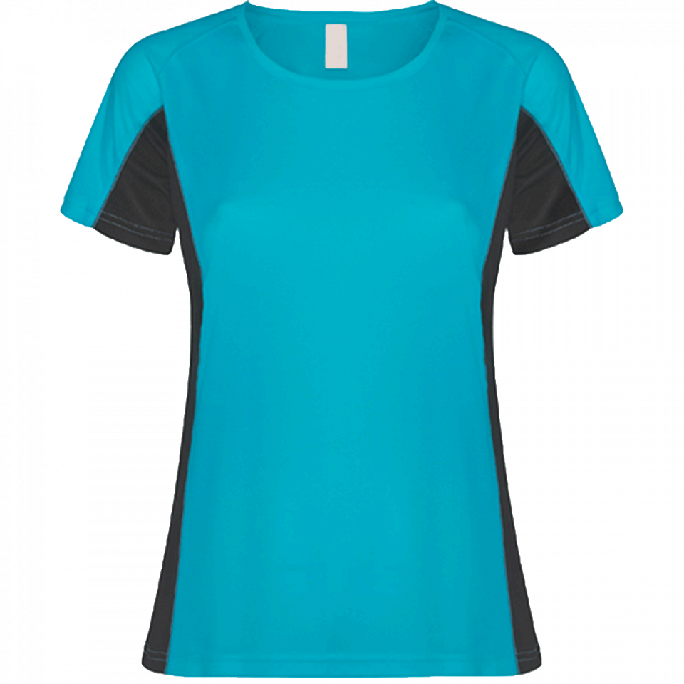 Camiseta técnica bicolor mujer Shanghai personalizada