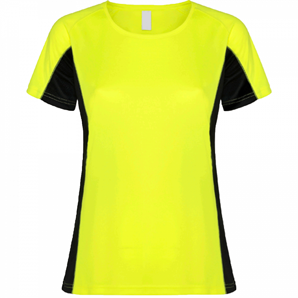 Camiseta técnica bicolor mujer Shanghai personalizada