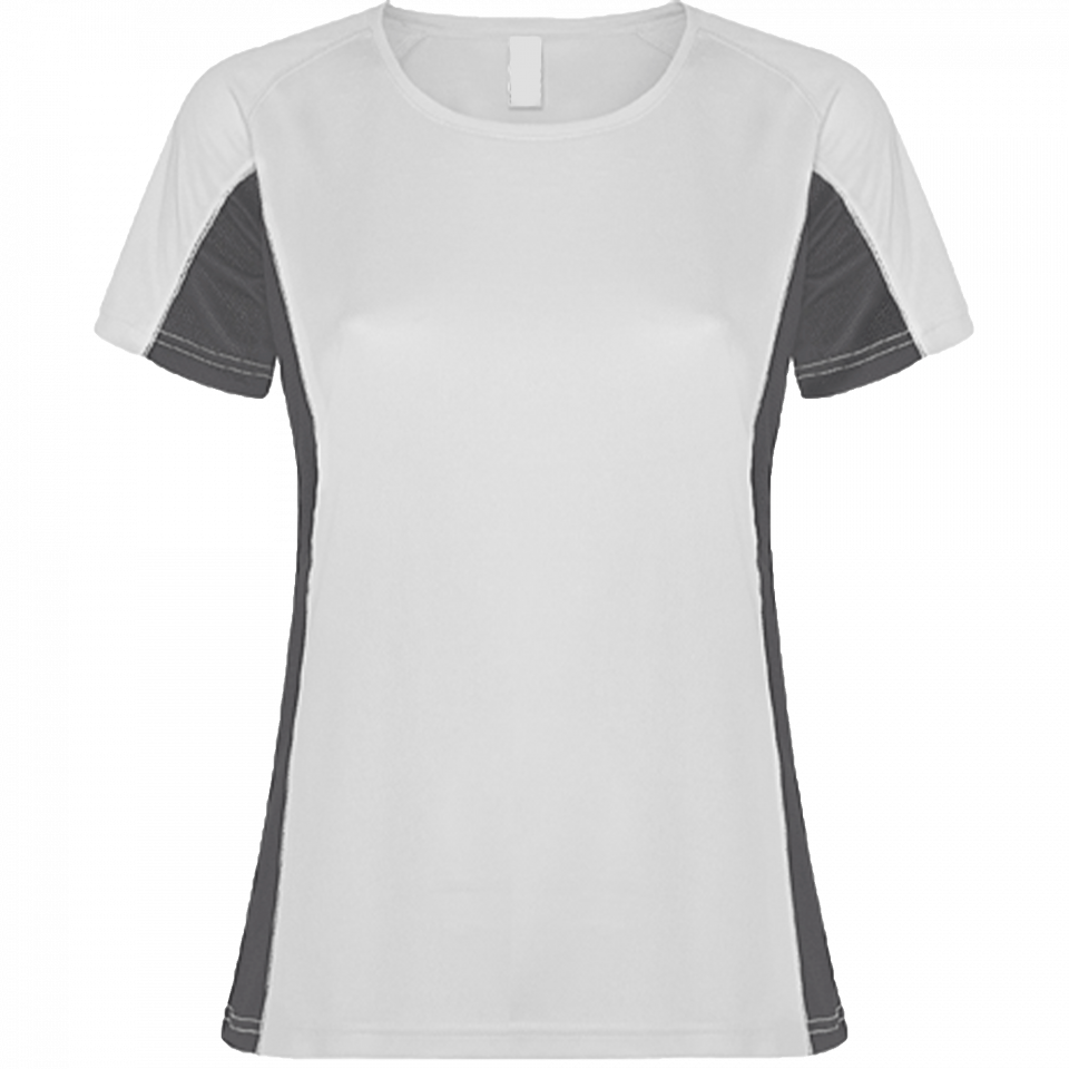 Camiseta técnica bicolor mujer Shanghai personalizada