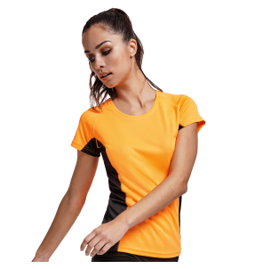 Camiseta técnica bicolor mujer Shanghai personalizada