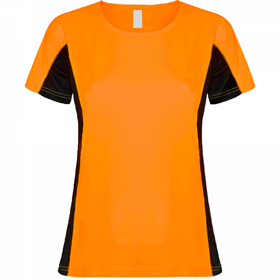 Camiseta técnica bicolor mujer Shanghai personalizada