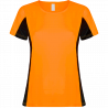 Camiseta técnica bicolor mujer Shanghai personalizada