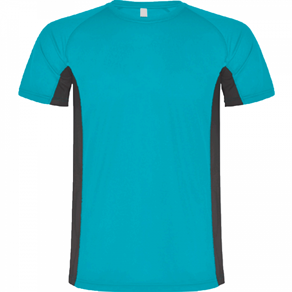 Camiseta técnica bicolor niño Shanghai personalizada