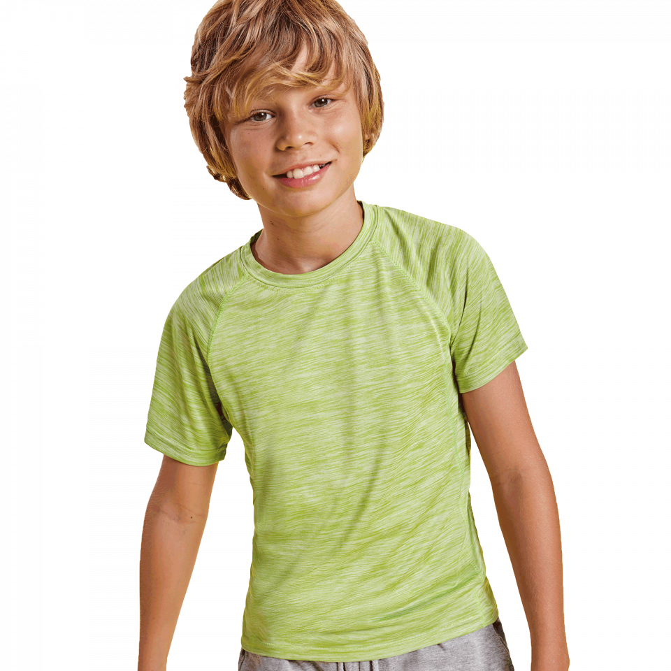 Camiseta técnica jaspeada niño Austin personalizada