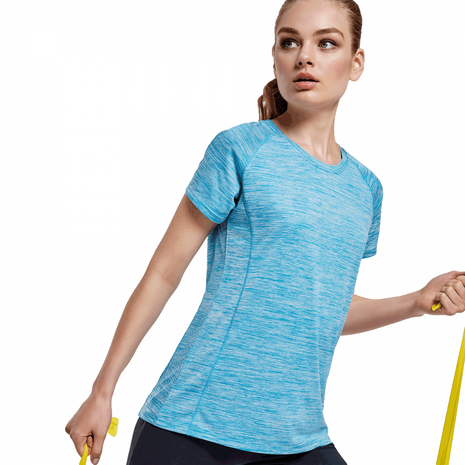 Camiseta técnica jaspeada mujer Austin personalizada